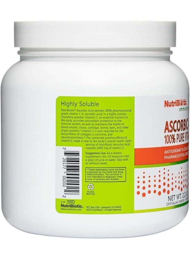 NutriBiotic, Immunity, Ascorbic Acid, 100% Pure Vitamin C, Crystalline Powder, 2.2 lb (1 kg) - Image 2